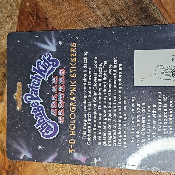 Cabbage Patch Kids holographic 3D stickers Diamond Toymakers - Picture 10 of 10